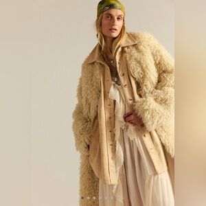 We The Free Peached Twill Shirt Jacket